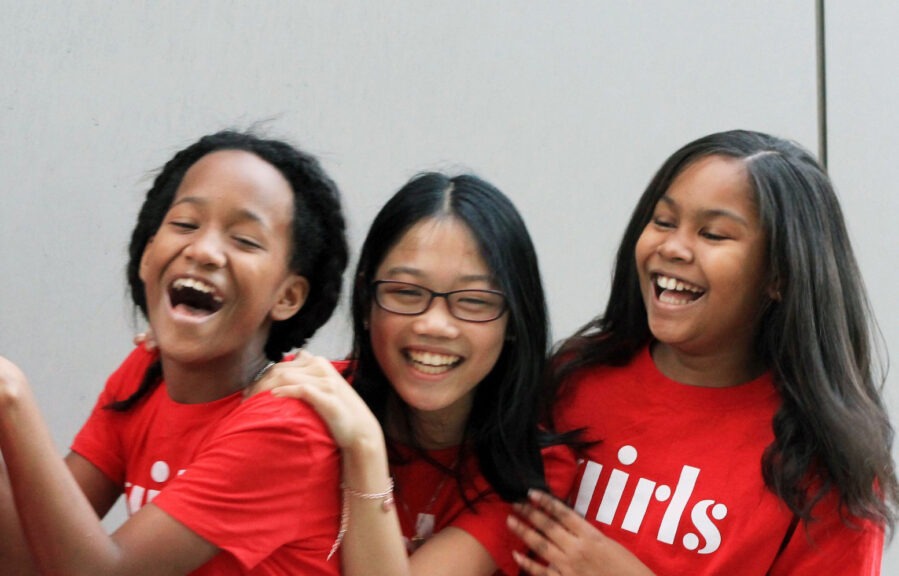 group of young girls