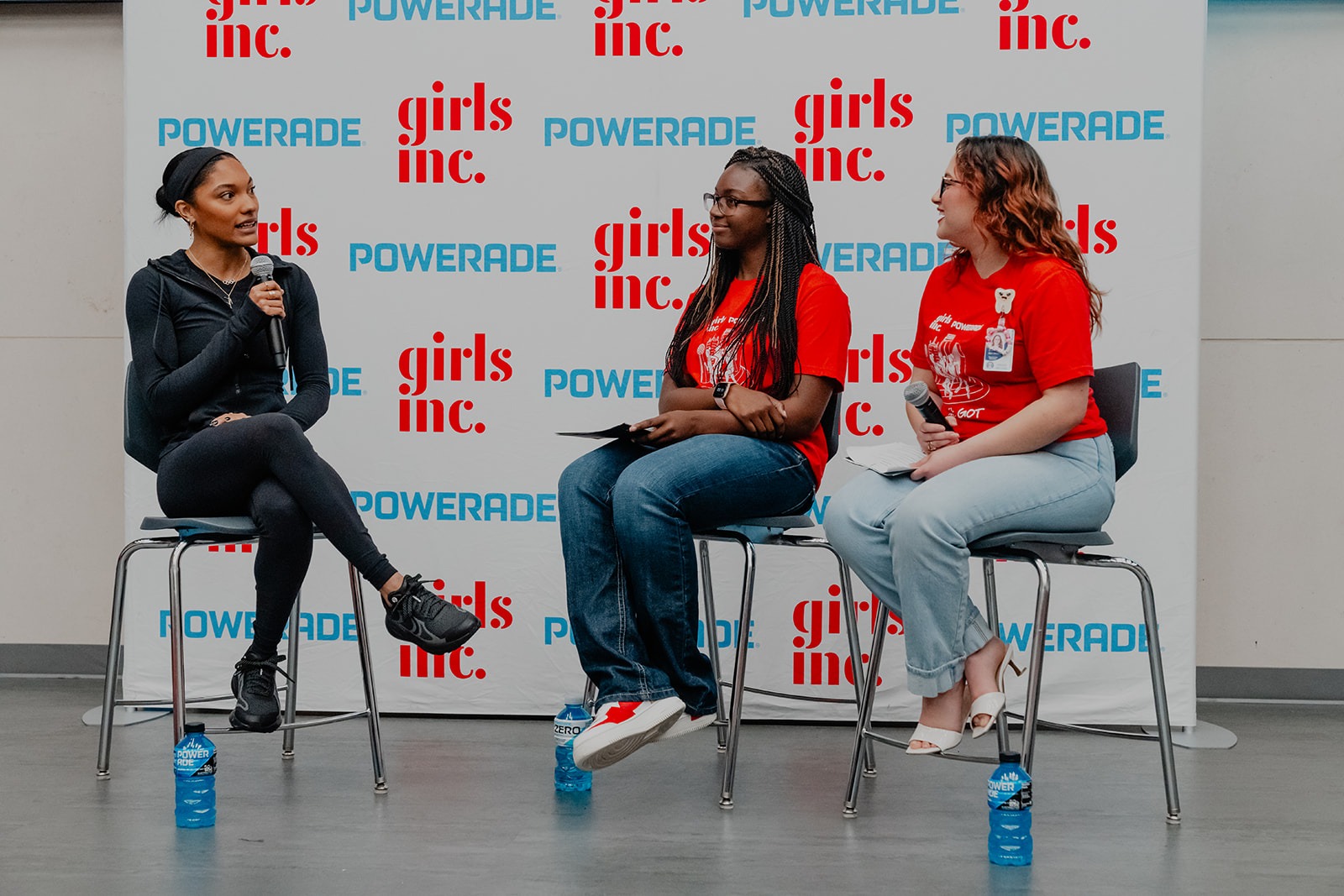 Empowering Future Leaders: Girls Inc. and Powerade Inspire Local High School Students with Special Guest, Olympian Tara Davis-Woodhall